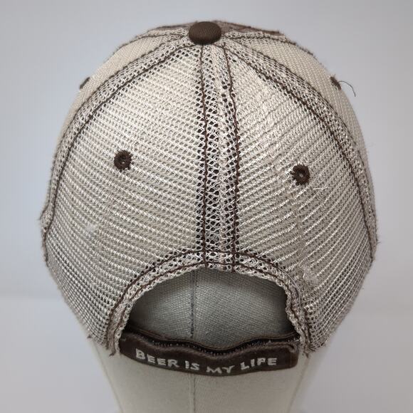 Summit Brewing Co. Beer Is My Life Strapback Trucker Hat Multi One Size Plaid - Picture 6 of 9